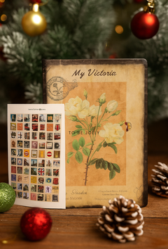 Free Hand-Painted London, Paris or Italy  Sticker & Journal