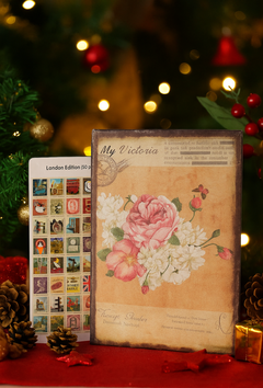 Free Hand-Painted London, Paris or Italy  Sticker & Journal