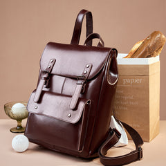 Classic Everyday Leather Backpack