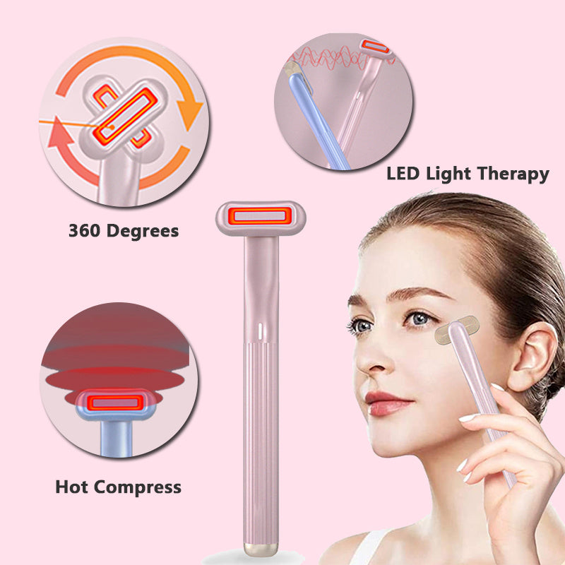 5-in-1 Red LED Light Therapy Facial Wand
