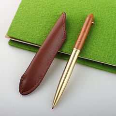 Ebony Bamboo Brass Rotary Pen