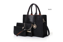 3 Piece Vegan Leather Bag