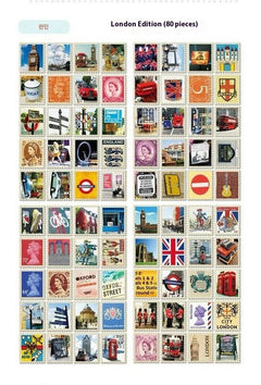 Hand Painted Paris, London and Italy Stamp Stickers