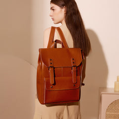 Classic Everyday Leather Backpack