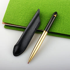 Ebony Bamboo Brass Rotary Pen