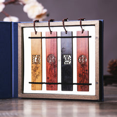Mahogany Ebony Hollow Nanmu Bookmark Set