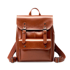 Classic Everyday Leather Backpack
